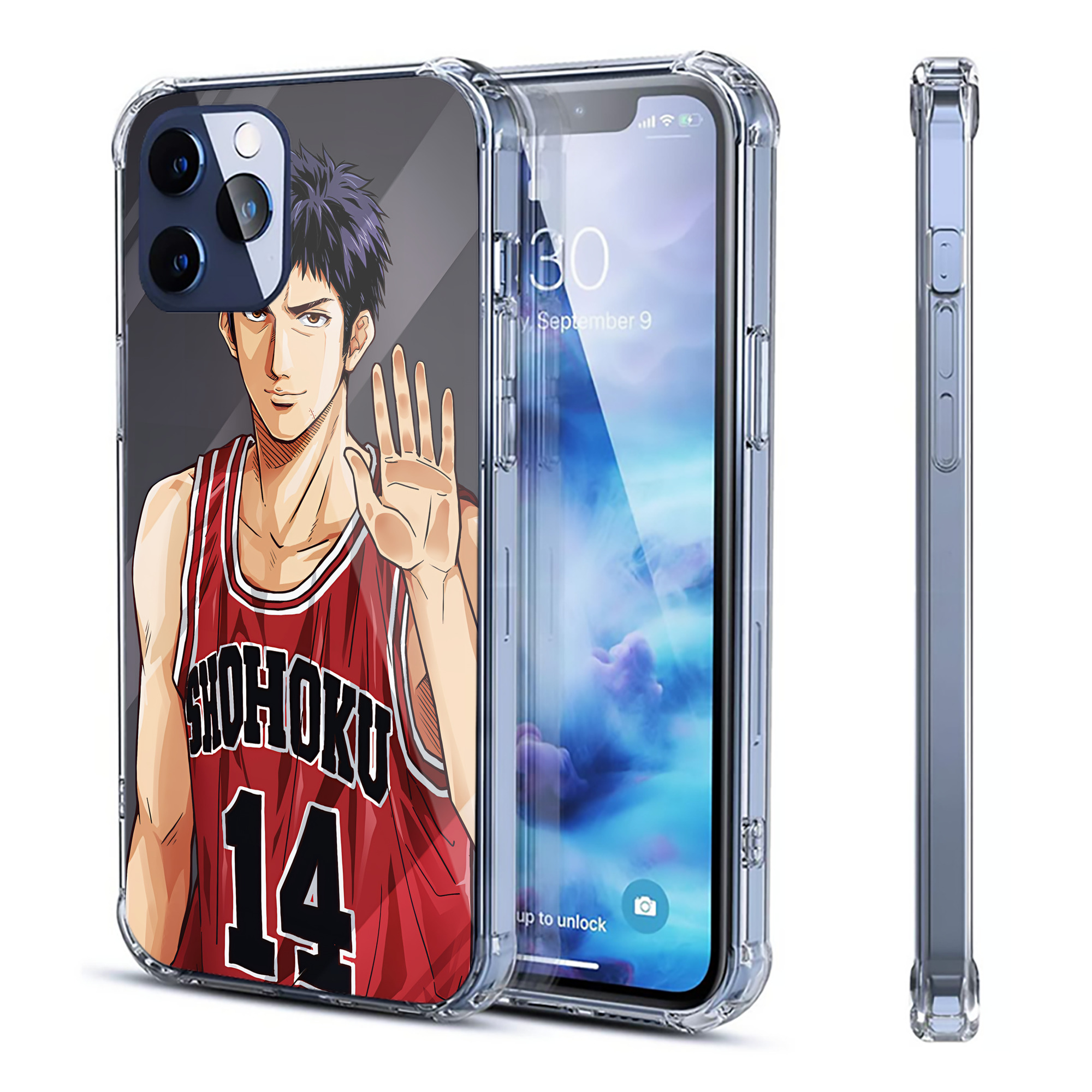 （画像用） SLAM DUNK／スラムダンク 【iPhone 12シリーズ対応】透明スマホケース（クリアソフトケース）